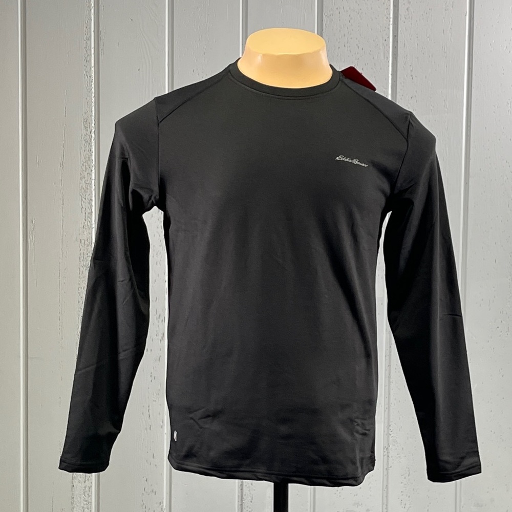 *NWT Eddie Bauer Men’s Free Dry Black Blushed Long Sleeve Crew Sz M